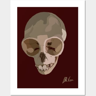 Gibbon Skull Posters and Art